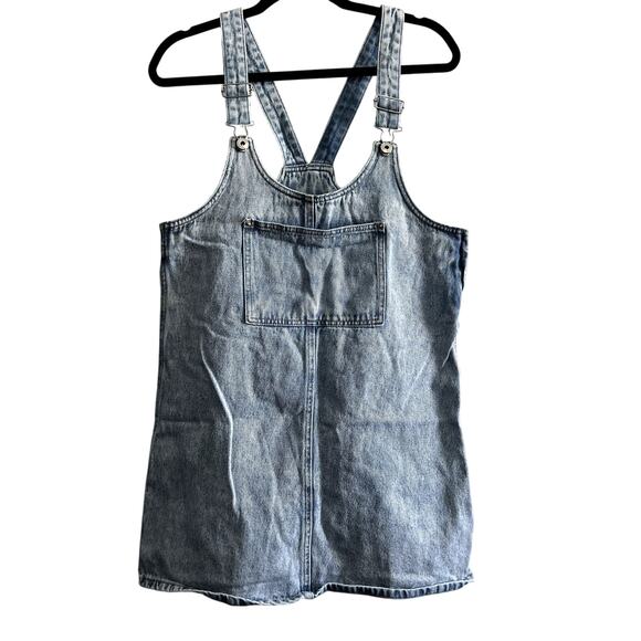 RE Generation denim overall blue dress womens small y2k kawaii streetwear urban - Picture 1 of 8